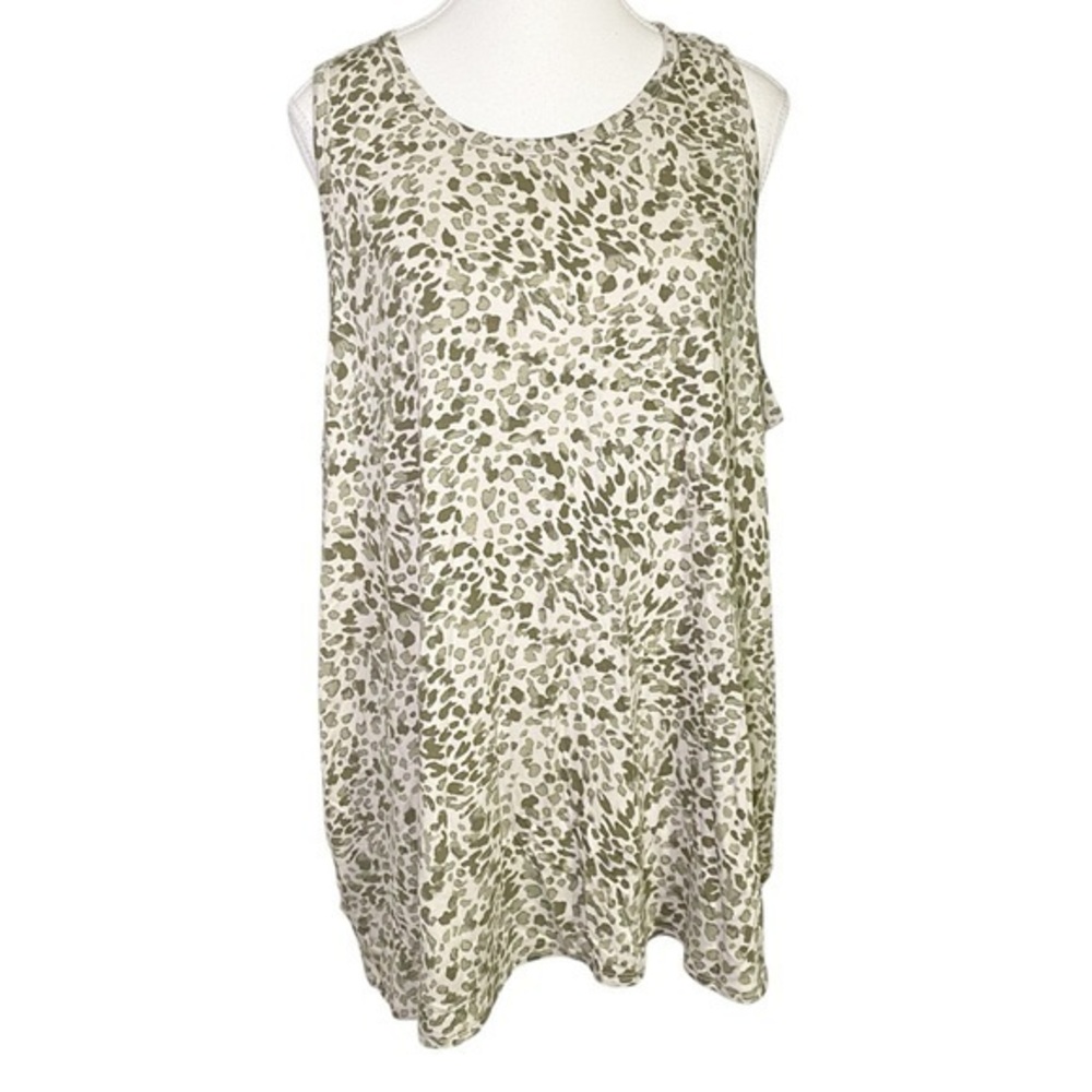 Old Navy‎ Green Spotted Luxe Tank Top NWT